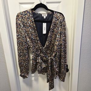 Caralyn Mirand Floral Wrap Top